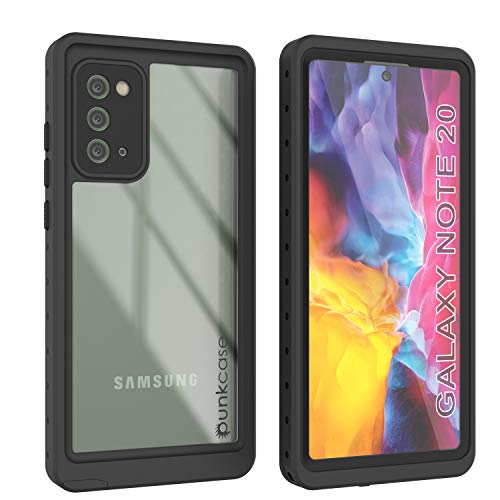 Punkcase Note 20 Waterproof Case [StudStar Series] [Slim Fit] [IP68 Certified] [Shockproof] [Dirtproof] [Snowproof] Armor Cover for Samsung Galaxy Note20 (6.7") (2020) [Clear]