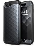 iPhone 8 Plus Case, Clayco [Hera Series] Full-body Rugged Case with Built-in Screen Protector Compatible with Apple iPhone 7 Plus 2016 / iPhone 8 Plus 2017 (Black)