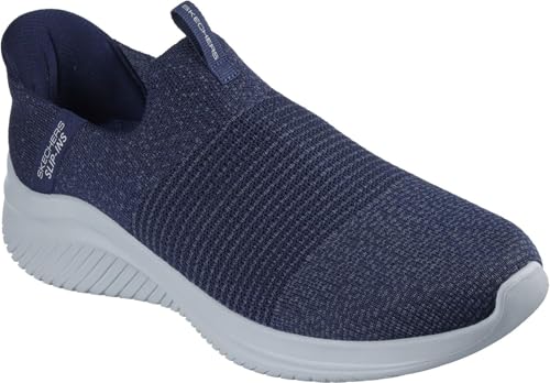 Skechers - Mens Ultra Flex 3.0 - Nezzo Slip On Shoes, Color Navy/Blue, Size: 12 W US
