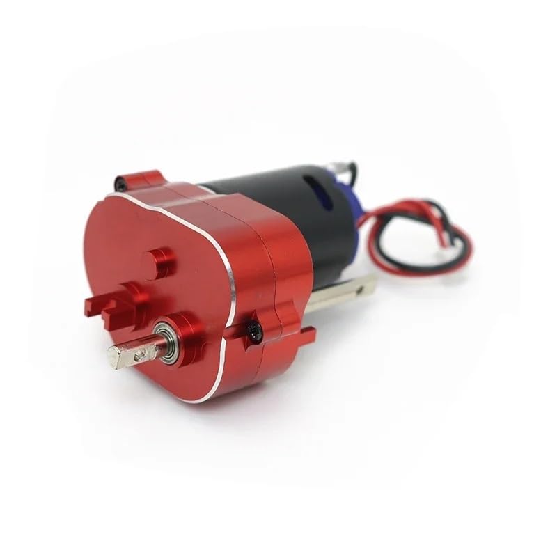 Caja engranajes metal CNC para coche RC MN78 MN82 MN168 | Caja engranajes mecanizada CNC incrementa resistencia al desgaste y rendimiento en escalada.(Red)