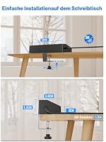 PASSUS Mehrfachsteckdose mit 2 USB C 30W, Verlängerungskabel 3M, Schwarz – Ansicht 6