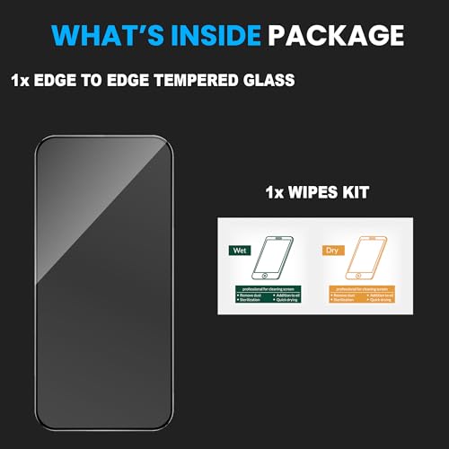 Image of ArmourPro Tempered Glass for Realme 16 Pro - 9H Screen Protector with Black Border, Anti Scratch, Edge-to-Edge Coverage, HD Clarity, Smooth Touch, Case Friendly | Black