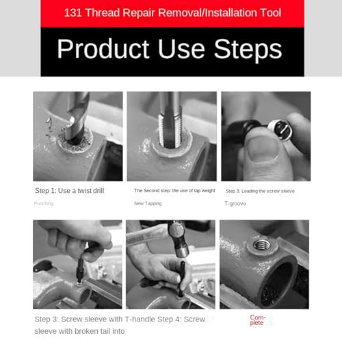 Filetage de cylindre endommagé ? Solution avec ce kit de réparation filetages de bloc moteur