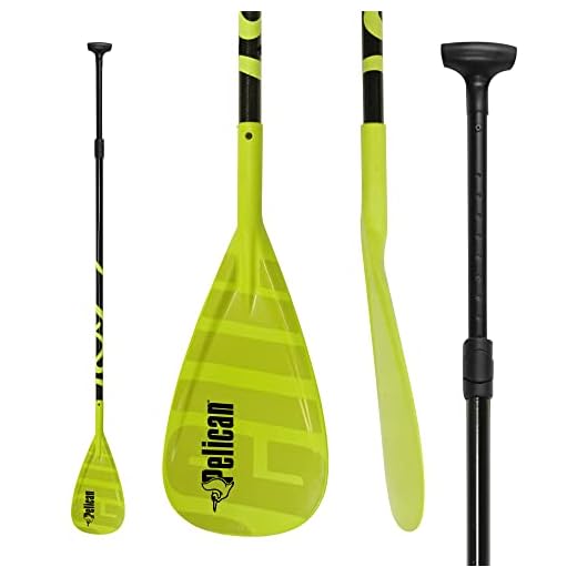 Pelican Boats - Vate Fiberglass SUP Paddle (Stand Up Paddle Board) - PS1145 – Adjustable & Lightweight – Premium Quality Material