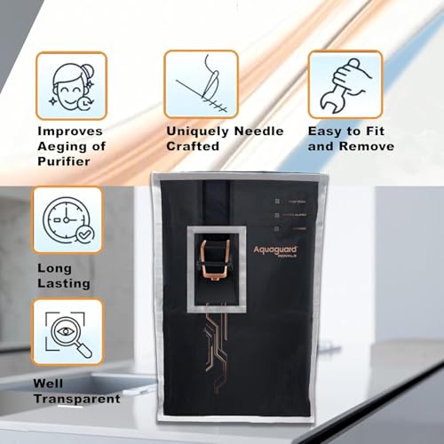 Image of Alora Body Protective Cover For Aquaguard Ritz & Aquaguard Royale RO+UV+Active Copper Tech Water Purifier Model, Lightweight & Durable Cover, Easy Installation.
