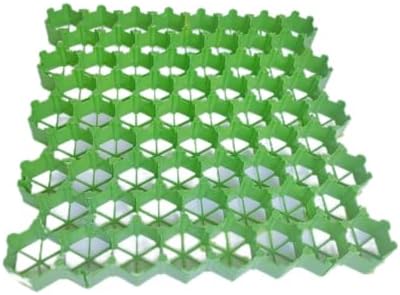 Heavy-Duty Plastic Driveway Grids - 20 Durable Concrete Pavers for Slope Landscaping & Parking Lots - Interlocking Ground Mat Slabs (7cm)