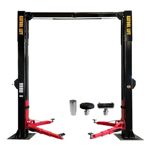 KATOOL 15000lbs 2 Post Car Lift Clearfloor Car Lift Auto Lift 2 Post Lift/Two Post Lift Car Lifts for Home Garage (15000lbs Lift)