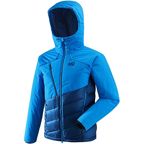 Tasca di sicurezza interna MILLET Elevation Dual Down Jkt - Piumino da Uomo, Poseidon/Electric Blue, L