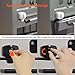 HEOATH 2 Pack Updated Oven Door Lock, Childproof Oven Front Lock, 3M VHB Adhesive, Easy to Install & Use Durable and Heat-Resistant Material no Tools Need or Drill (Black)