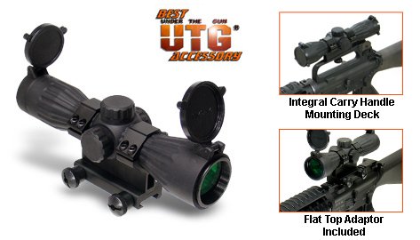 Leapers 5th Gen 6x32 Mini Size Rubber Armored Range Estimating Mil-Dot Red/Green SCP-632MDL3R