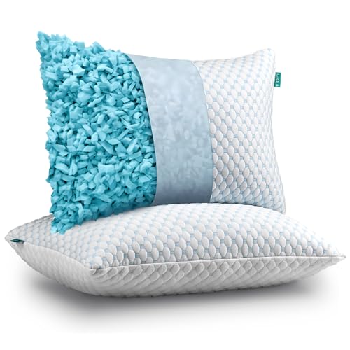 Opiniones y reviews de Almohadas king size disponible en línea para comprar. 48 VIOPY Altura Ajustable Almohada Memory Foam,King Size 88 x 46 cm ,Relleno 100% Memory Foam Triturado Almohadas Matrimonial| Firmeza: Media | Hipoalergénica, Certificaciones | 2...