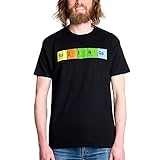 The Big Bang Theory - Periodic Bazinga Fan T-Shirt, Cooles Shirt für Serienjunkies - L
