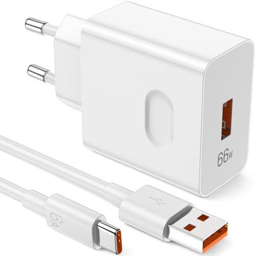 66W per Super-Charge Caricabatterie per Honor Magic7 6 Lite 90 Lite 400 200 Lite X8a X8b, 6A Cavo di ricarica USB C Adattatore di alimentazione per HONOR 90 70Lite X9b per HONOR Magic7 6 5 4 Lite Pro