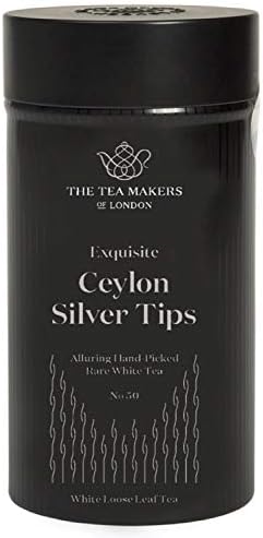 The Tea Makers of London Rare Ceylon Silver Tips Loose Leaf White Tea 50g Caddy