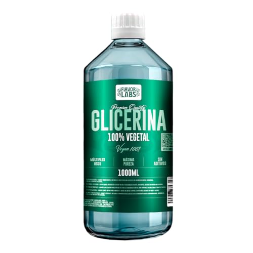 FLAVOR LABS Glicerina Vegetal 100% Pura - 1000 ml |