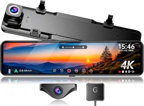 JADO ミラー型前後ドライブレコーダーG850+ おまけ付き Amazon.co.jp: JADO ドライブレコーダー ミラー型 4K 12インチ