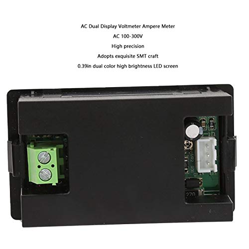 Amperímetro CA, voltímetro digital prático, medidor duplo multifuncional, voltímetro, com um transfo