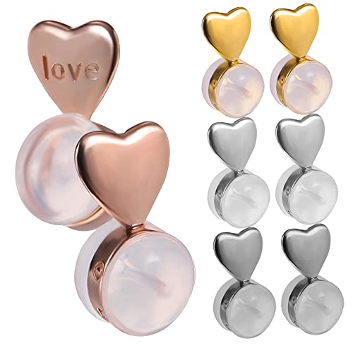 VILLFUL 8 cierres de pendientes de corazón