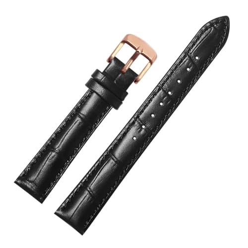 Bracelet de montre en cuir de vachette idéal pour le quotidien actif en 14mm