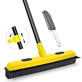 Gummibesen 52,8-Zoll-Werkzeug for Entfernen von Fell mit langem Griff und tragbarer Fusselbürste...