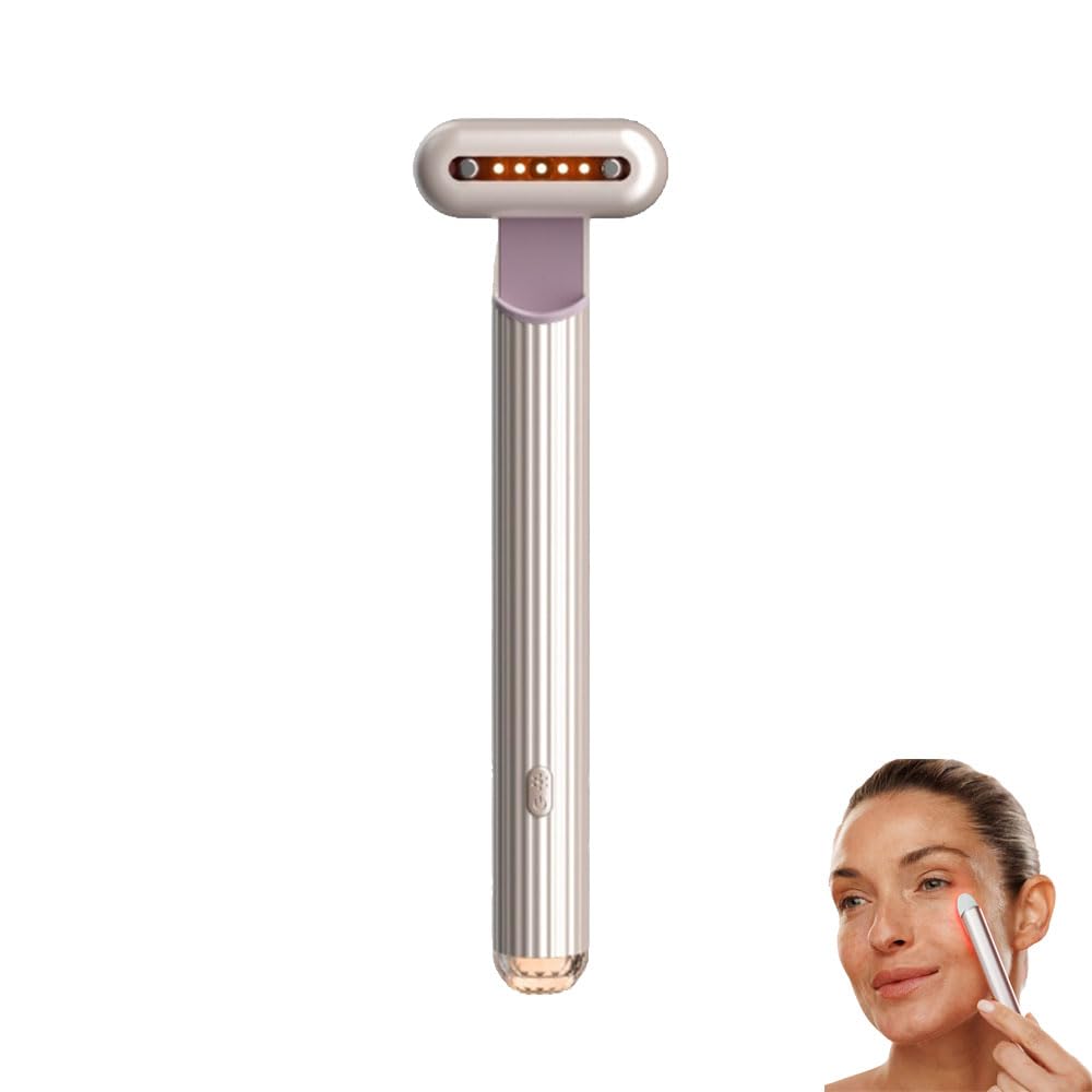 Nuvaskin 2.0 Appareil Soin Oculaire – 7 Modes Lumière Couleur, Réduit Cernes, Poches Sous les Yeux et Rides
