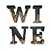 Wine Letter Cork Holder Art Wall Décor ~ Metal ~ All 4 Letters W I N E ~ Gifts for Wine Lovers ~ by HouseVines