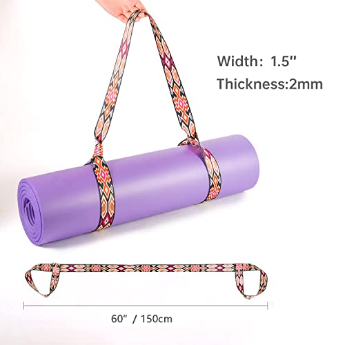 Gaitwin Yoga Mat Carrier Strap, Roller Skate Leash, Adjustable Mat Holder Sling Straps Durable Stretching Band For Carrying #TOP2