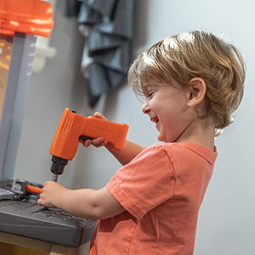 Step2 Handyman Kids Workbench, Indoor/Outdoor Tool Bench for Children, Interactive Play with Sounds, Made of Durable Plastic, Includes 35 Piece Toy Accessories, For Toddlers 3+ Years Old - image 5