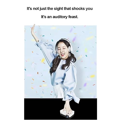 Mkcavne Mini Beamer Audio Video Fit voor thuisbioscoop, 480 x 360 pixels, 1080P, ondersteunt USB EU-stekker - Image 5