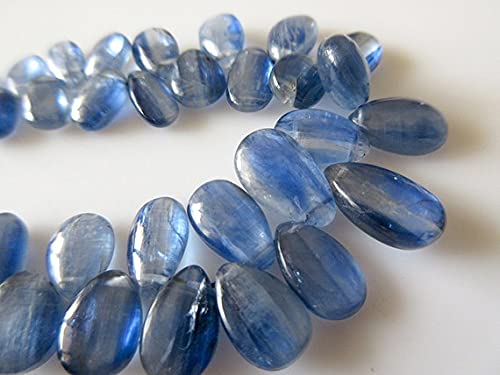 Kyanite bleue perles poire lisses 7-13mm pour création bijoux LKBEADS