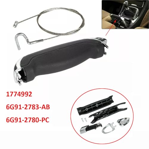 Bohaner Handbremse Kabel Set Auto Handbremse Reparatur Kit Handbremse Griff Kabel Feststellbremse Kabel für Ford Galaxy S-MAX 2006-2015 1774992 6G91-2783-AB 6G91-2780-PC