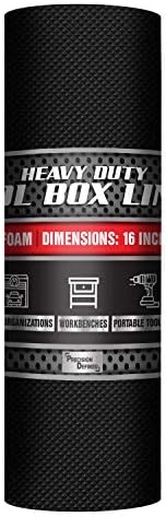 Tool Box Liner Professional Grade Precision Defined , 18" x 24 ft, Black | Tool Box Drawer Liner, Non-Slip Thick Cabinet Shelf Liner, Toolbox Drawer Liners, Tool Box Mat