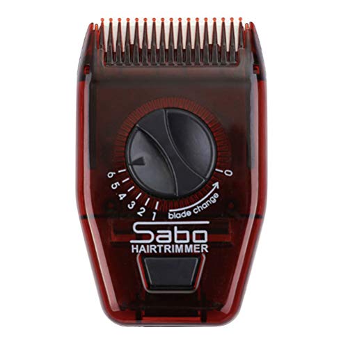 SOLUSTRE Hair Trimmer Razor Hair Comb Travel Mini Manual Hair Trimmer Hair Clipper Hair Split Ends Comb for Woman (Dark Red)