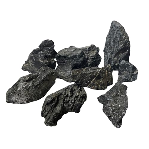Composizione Calcarea: Le rocce hanno una composizione calcarea, ideale per chi desidera influenzare il pH dell'acqua e ricreare condizioni adatte per specifiche specie di piante e pesci.