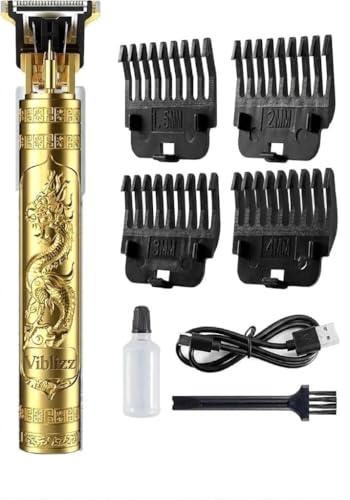 Image of Electric Hair Trimmer for Men, Professional Beard & Body Grooming Clipper, Adjustable Blade Shaver, Cordless Rechargeable Hair Cutting Machine for Face, Body & Personal Grooming