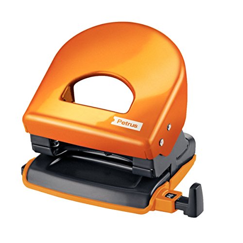Petrus perforateur orange métallisé 2 trous pour dynamiser votre bureau WOW
