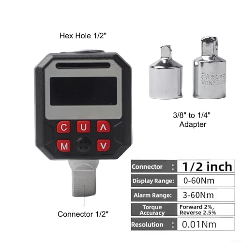 Adaptateur de couple numérique à affichage LED haute précision 1/2 - 7