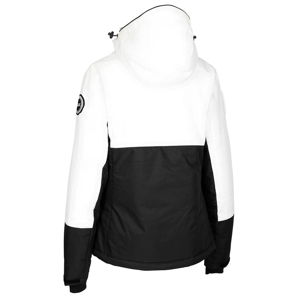 DLX Jaclyn - Chaqueta de esquí para mujer, impermeable, para invierno, esquí, caminata, exterior, con capucha, resistente al viento, a prueba de nieve, para esquí
