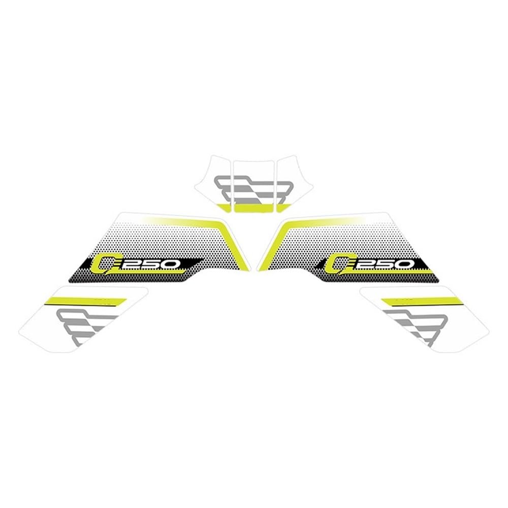 Autocollant réservoir moto VOGE Q250 jaune antidérapant
