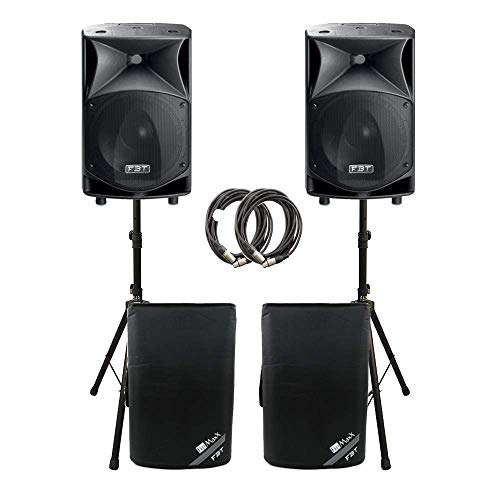 2 x FBT JMAXX 114A 1800W Active 2 Way Speaker Sound System PA Bundle