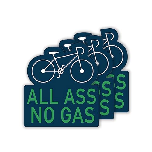 All Ass No Gas Sticker – Waterproof Vinyl Sticker for Water Bottles, Laptops, Phone Cases & Cars (3PCS, 3”)