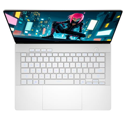 Image of ASUS ROG Zephyrus G14 Copilot+ Gaming Laptop, AMD Ryzen AI 9 HX 370, 32 GB LPDDR5X RAM, 4 TB PCIe SSD, 14 inch 3K (2880X1800) OLED 120Hz, NVIDIA G-Force RTX 5080, RGB Keyboard, W11 Home + Traix Mousepad
