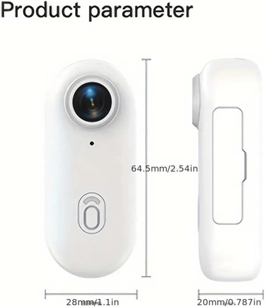 HD Action Camera, HD 1080p Mini Wearable Body Adventure Action Cameras with Audio, Video, Mount Anywhere, for Vlogging, Cycling, Diving