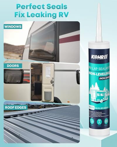 Sellador para techo de RV Kohree 4 unidades blanco miniatura 4