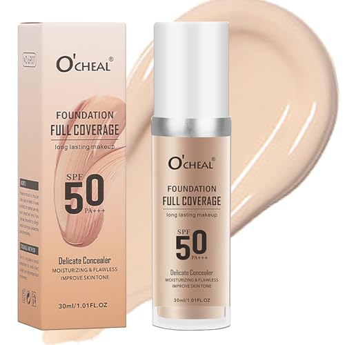 30ml Color Changing Foundation Liquid Flawless Colour Changwing Warm Skin Tone Foundation Makeup, Waterproof Long Lasting Moisturizing,with 1 Makeup Brush.(Natural colour)