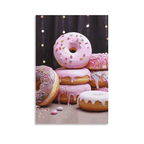 Gâteau donut décoration murale moderne pour une touche de douceur et de joie chez vous