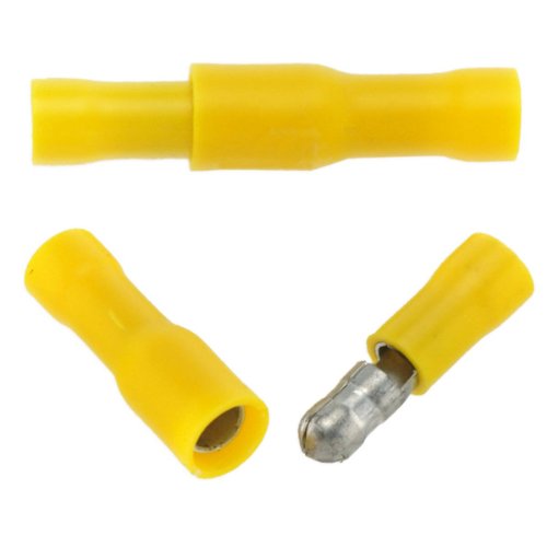 Conectores bala latón calibre 10-12 terminales crimpado macho hembra