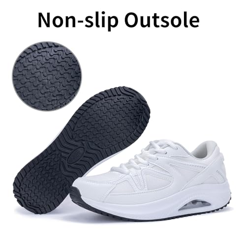 Image of Autper Plantar Fasciitis Shoes Women Walking Arch Support Tennis Casual Athletic Nurse Orthotic Sneakers for Foot Pain Relief