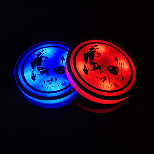 4 Sottobicchieri Per Auto Con Strass – Antiscivolo, Diametro 7 Cm, Colori Nero/Rosa/Rosso, Accessori Interni