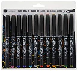 Manuscript Pen Manuscript Calli-Creative Markers, 1.4mm, 12-Pack